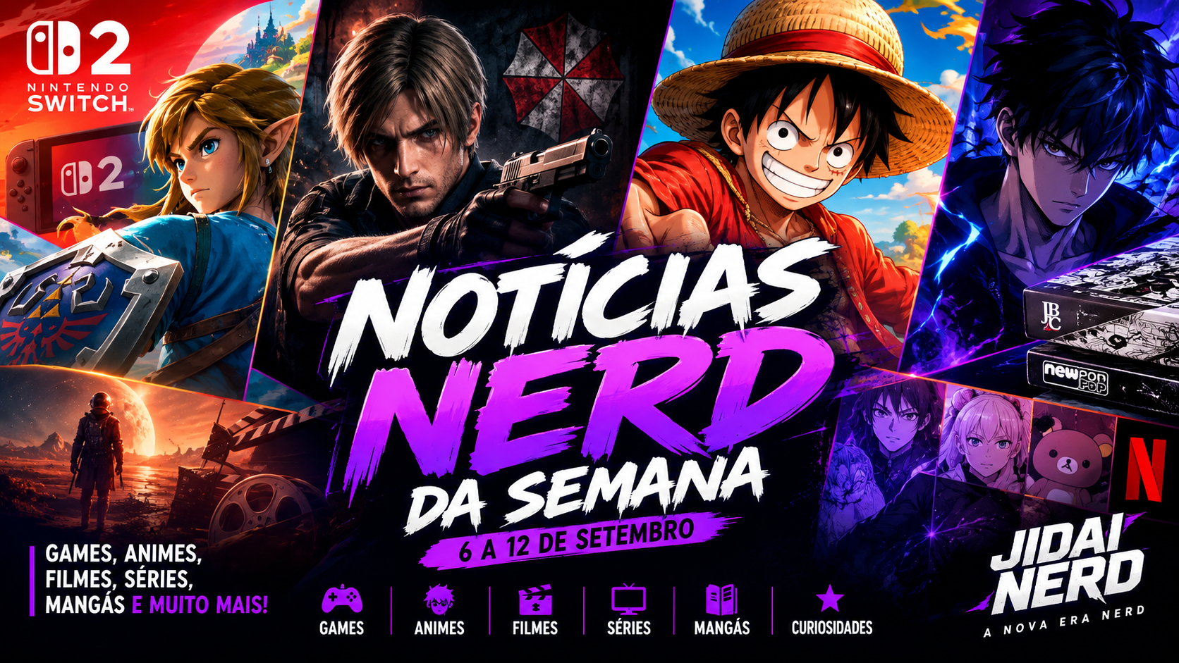 NINTENDO, RESIDENT EVIL E GRANDES NOVIDADES! O QUE ACONTECEU NA SEMANA NERD | 6–12 SET