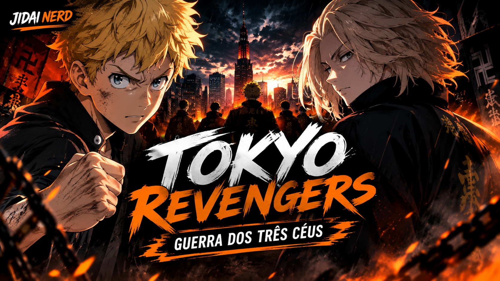 Tokyo Revengers retorna com a Guerra dos Três Céus e coloca Takemichi contra um novo futuro